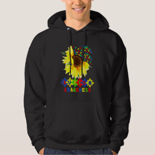 Veste À Capuche Tournesol Autisme Puzzle Pièce Cool Sensibilisatio