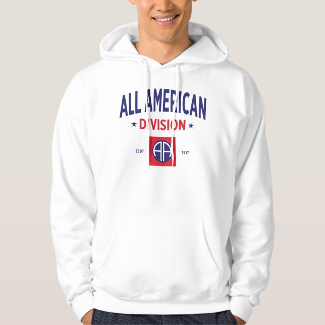 Veste À Capuche Tous les Américains - 82e Division aéroportée (Devant)
