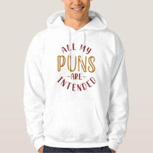 Veste À Capuche Tous Mes Puns Sont Destinés