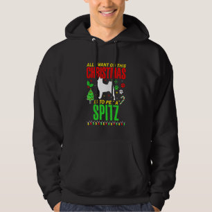 Veste À Capuche Tout Ce Que Je Veux Pour Ce Noël, C'Est Pet Un Chi
