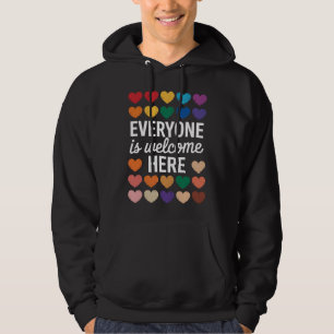 Veste À Capuche Tout le monde est le bienvenu ici LGBTQ