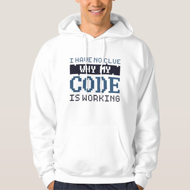 Veste À Capuche Travail du code (Devant)