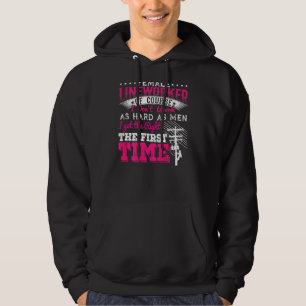 Veste À Capuche Travailleuse Linéaire Femme Bien Sûr Je Ne Travail