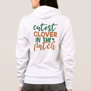 Veste À Capuche Trèfle le plus mignon de la parcelle St Patrick's-