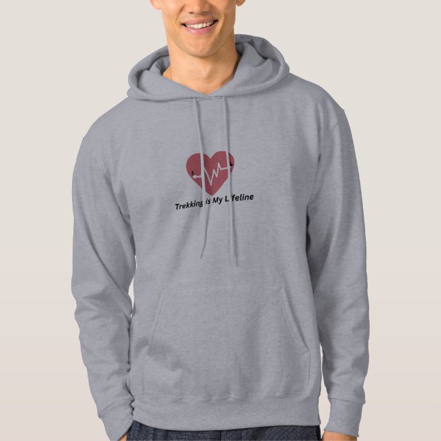 Veste À Capuche Trekking is My Lifeline – Hiking Lover  (Devant)