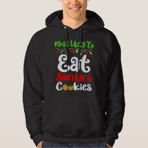 Veste À Capuche Très Probable À Noël Mangez Santas Famille De Cook