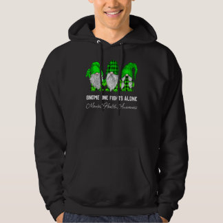 Veste À Capuche Trio Gnome combat seul Green Ribbon Santé mentale