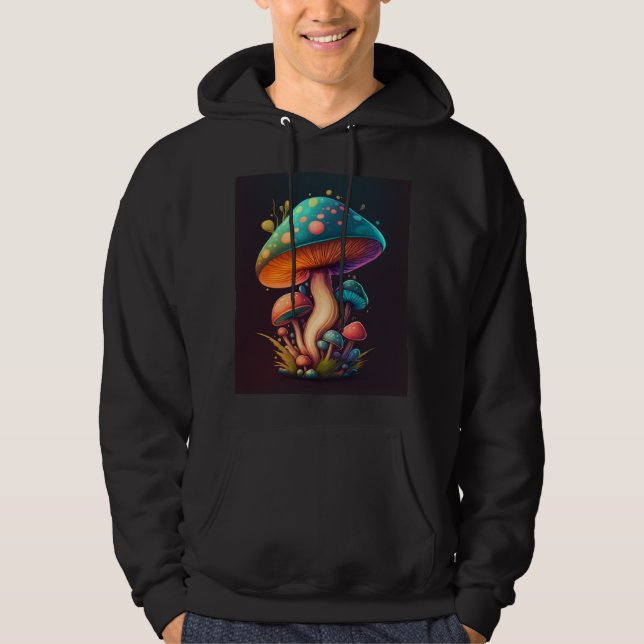 Veste À Capuche Trippy Blue Amanita Muscaria champignon Hoody (Devant)