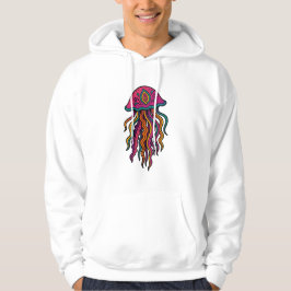Veste À Capuche Trippy Jellyfish Neon Graphic Hoodie