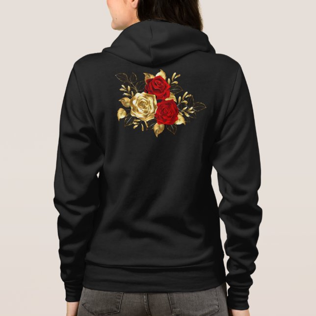 Veste À Capuche Trois Roses de bijoux (Dos)