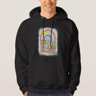 Veste À Capuche Troisième Classe Arc-En-Ciel Bleu Retro Retour À L