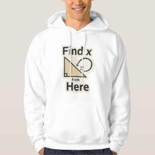 Veste À Capuche Trouver X Math Joke Sticker - Funny Geometry Pun
