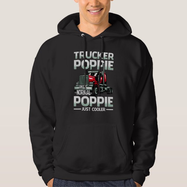 Veste À Capuche Trucker Poppie Like A Normal Poppie Just Cooler (Devant)