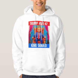 VESTE À CAPUCHE TRUMP 45 & 47 - KING DONALD