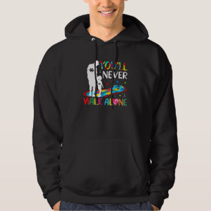 Veste À Capuche Tu ne marcheras jamais seul père et fille Autis