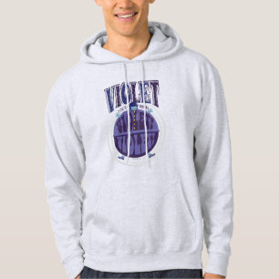 Veste À Capuche Tu tournes Violet, Violet !
