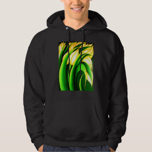 Veste À Capuche Tulipes jaunes lumineuses stylisées