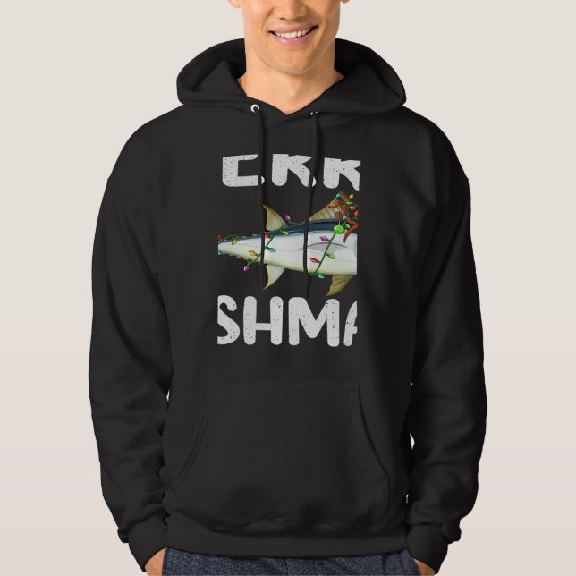 Veste À Capuche Tuna Fish  Xmas Lights Reindeer Hat Tuna Fish Chri (Devant)