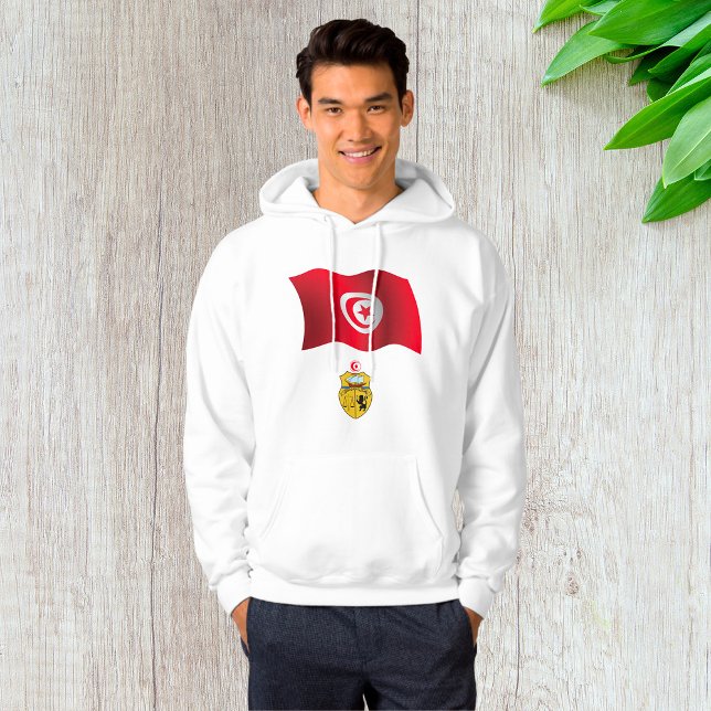 Veste À Capuche Tunisie Drapeau et armoiries patriotique tunisienn (Créateur téléchargé)