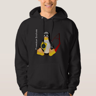Veste À Capuche Tux athée (la liberté évolue)