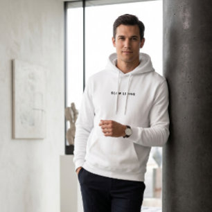 Veste À Capuche Typographie conviviale pour une vie slow Minimalis