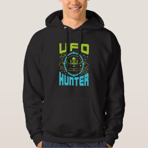 Veste À Capuche Ufo Hunter Alien Space Ship Flying Saucer