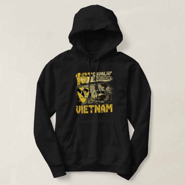 Veste À Capuche Uh1 Huey Helicopter 1st Cavalry Division Vietnam V (Design devant)