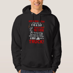 Veste À Capuche Un Camion De Pêche Drôle Pour Homme Donne Un Poiss