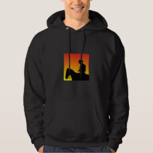 Un sweatshirt à capuchon avec un cheval pour lui