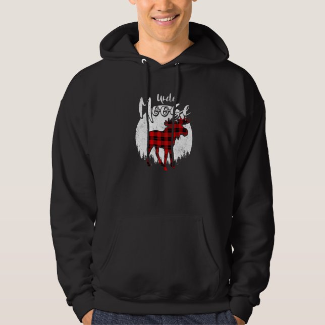 Veste À Capuche Uncle Moose Red Plaid Buffalo Matching Family Paja (Devant)