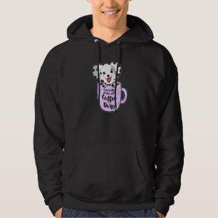 Veste À Capuche Une Bonne Journée Avec Du Café Et Des Chiens  Café