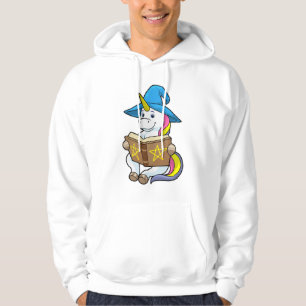 Veste À Capuche Unicorne en tant qu'assistant avec livre et Casque