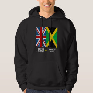Veste À Capuche Union Jack avec drapeau jamaïcain et Caraïbes brit
