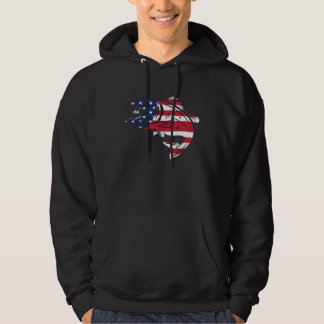 Veste À Capuche USA Flag Fisher Trout aquatic Bait Pond saltwater 