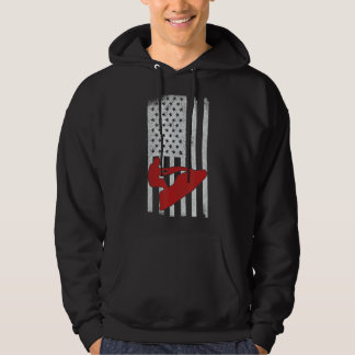 Veste À Capuche Usa Flag Jet Ski Jetski Jet Skier Vintage