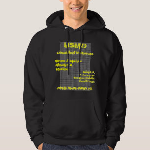 Veste À Capuche Usmc de chien de diable par Sean l Spanlger