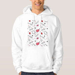 Veste À Capuche Valentine's Hearts Arrow sans couture