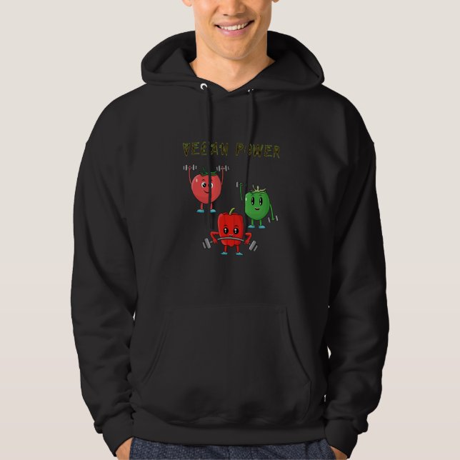 Veste À Capuche Veggie Power Tomato Paprika Power Vegan Protein Ve (Devant)