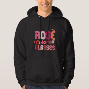 Veste À Capuche Verres Rosés Couleur Cute & Vin Coloré Zip