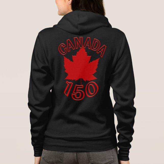 Veste À Capuche Veste Souvenir Sport Canada 150 pour femmes (Dos)