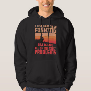 Veste À Capuche Vêtements de pêche pour hommes La pêche résout mes