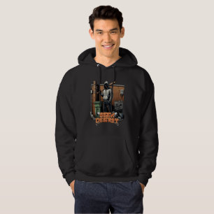 Veste À Capuche Vêtements de rue avec personnage masqué audacieux