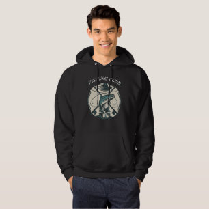 Veste À Capuche Vêtements Rétro Club de Pêche Graphique de Bass