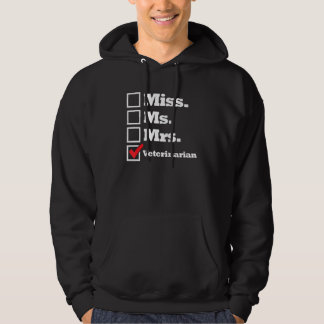 Veste À Capuche Vétérinaire féminine drôle carrière focus