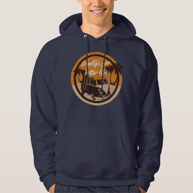 Veste À Capuche Vie Van pour une vie meilleure (Devant)