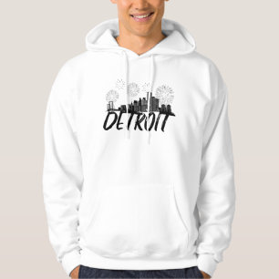 Veste À Capuche Ville de Detroit Skyline