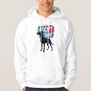 Veste À Capuche Vintage Adoptez Ne Faites Pas D'Achats Chien Graff