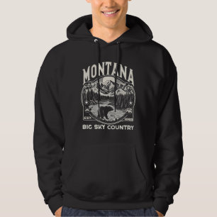 Veste À Capuche Vintage Montana Big Sky Country