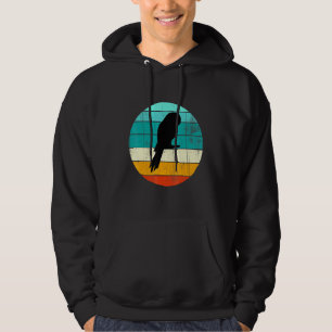 Veste À Capuche Vintage Parrot Sunset Rétro Soleil Coloré Silhouet