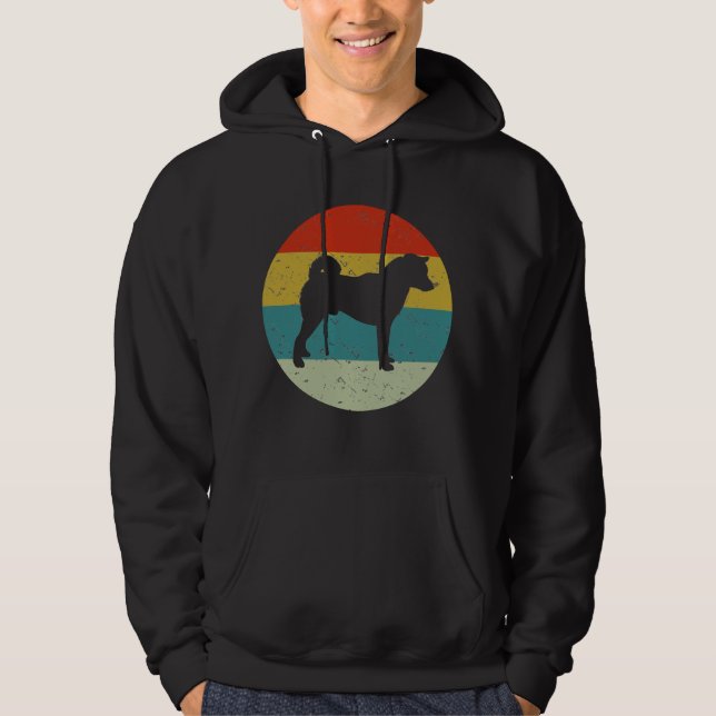 Veste À Capuche Vintage shiba inu (Devant)
